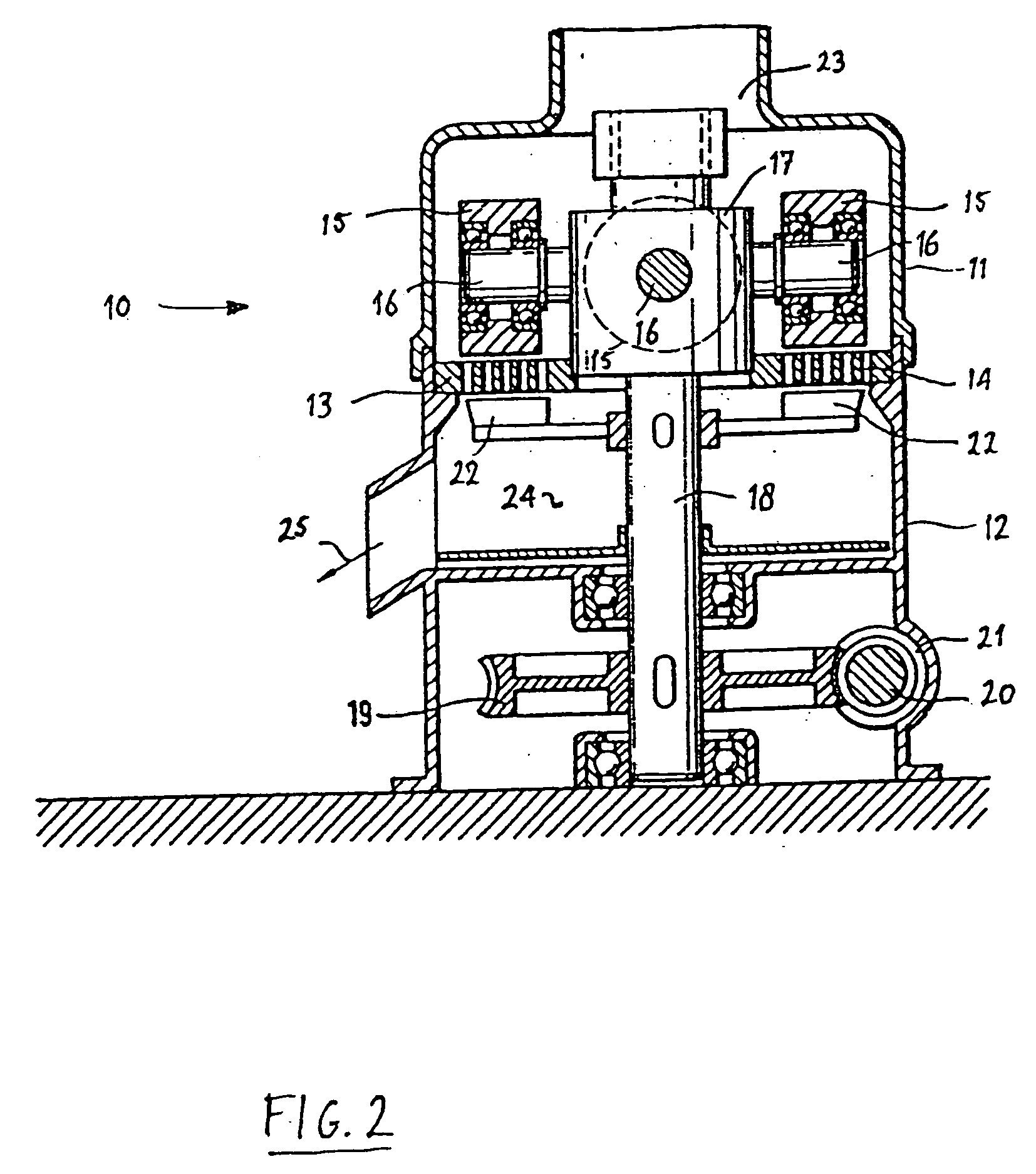 Method and installation for conversion into fuel of organic material originating for instance from domestic waste