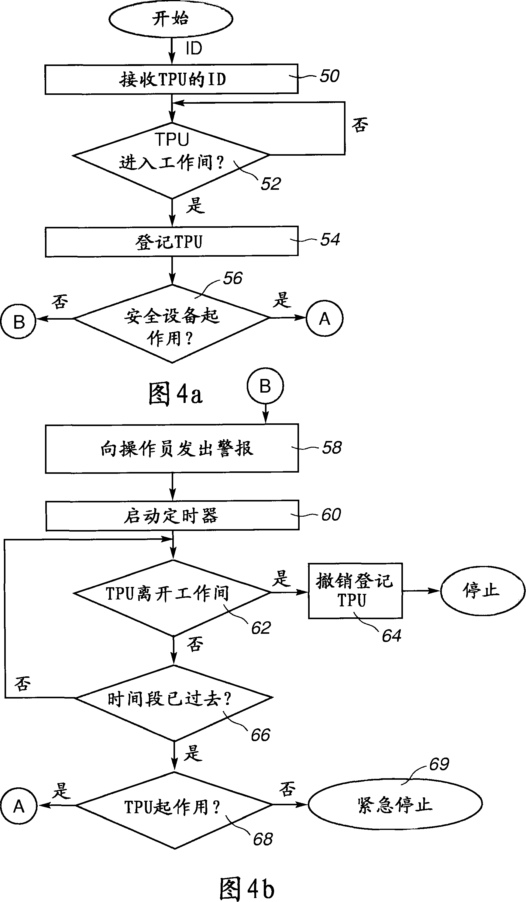 An industrial robot system with a teaching portable unit and a detecting unit for detecting when the tpu leaves the robot cell