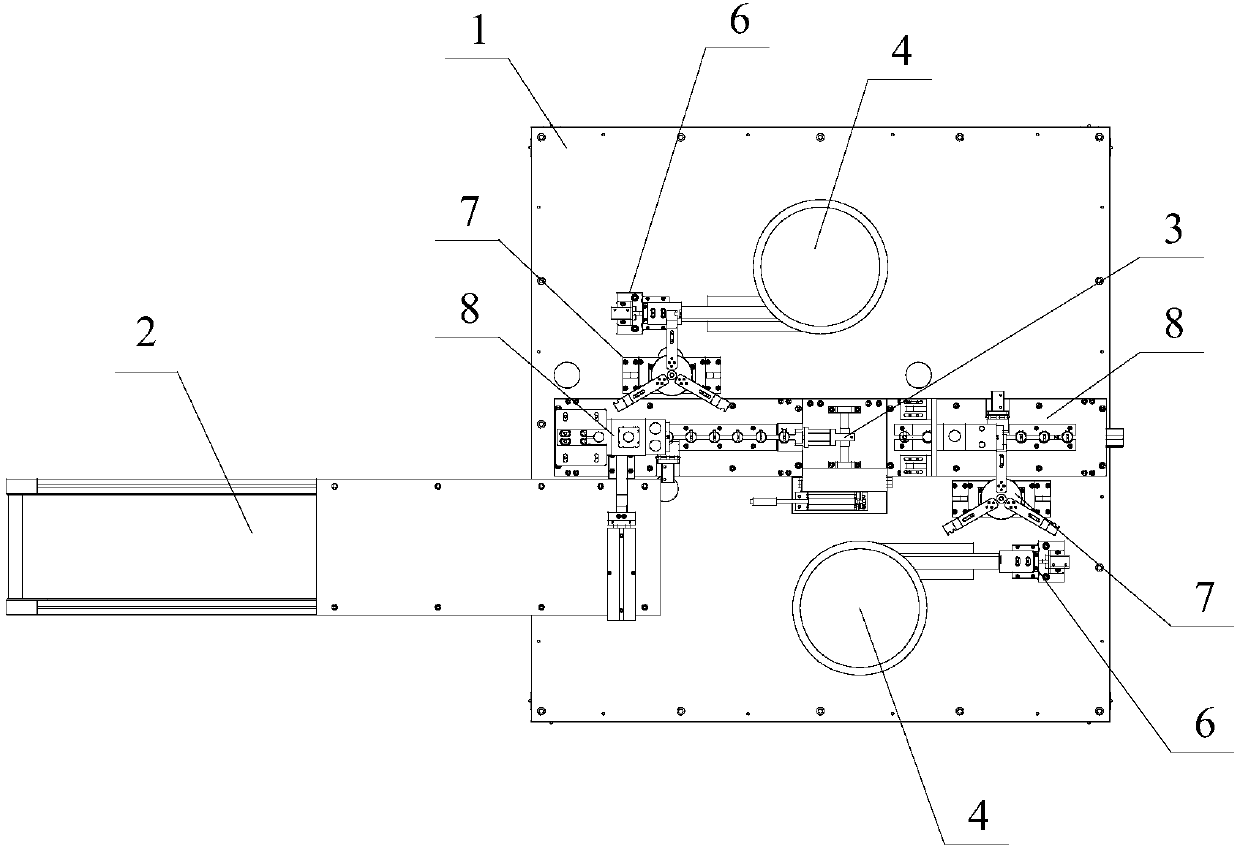 Miniature lithium battery butt welding assembly