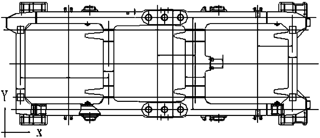 Technology for machining locomotive bogie frame