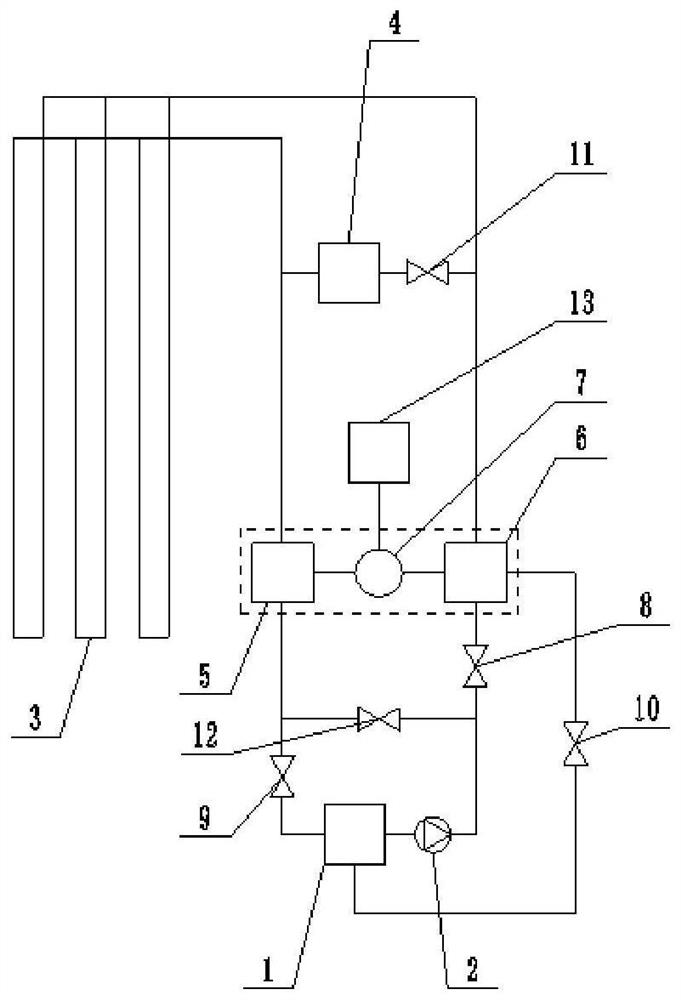 Heat balance and heat recovery system for ground-source heat pump