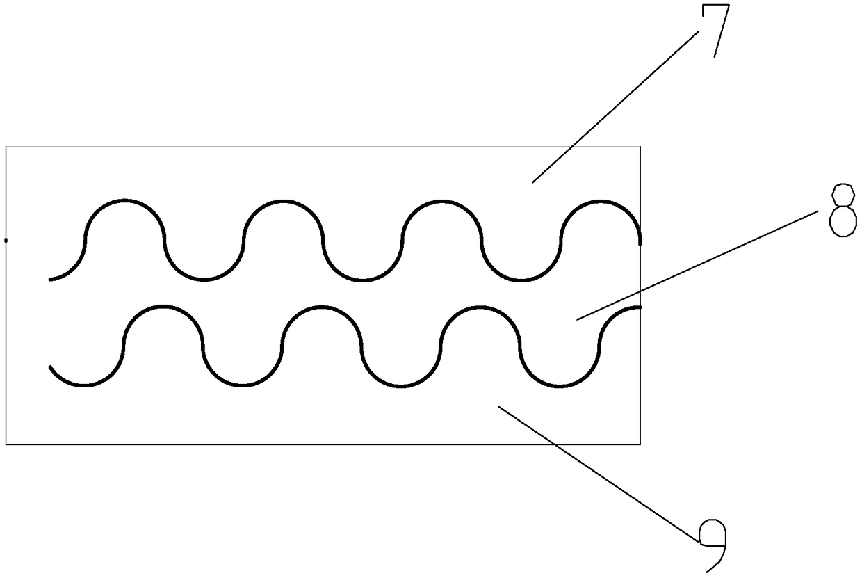 Composite concave-convex panel based on high frequency