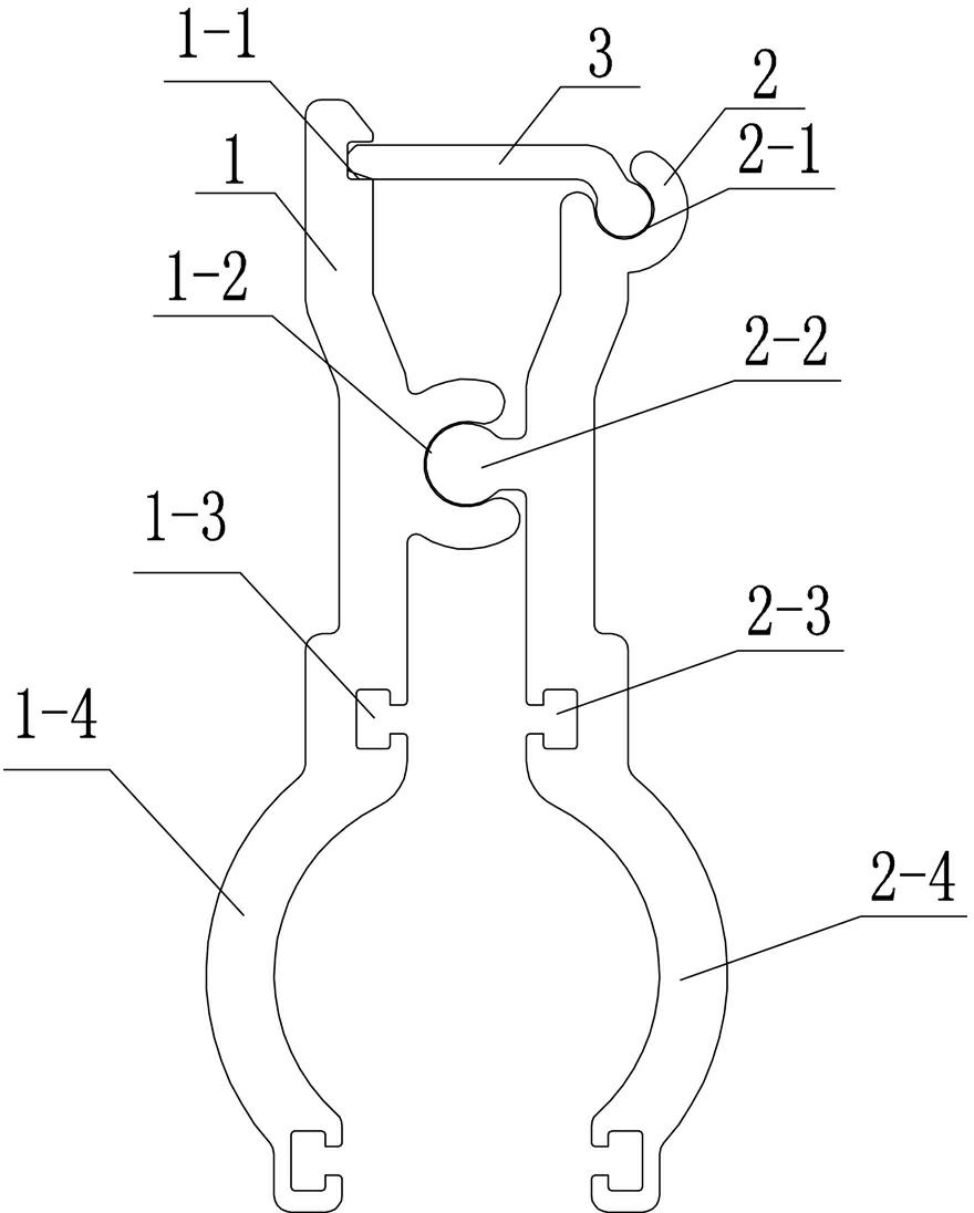 Windproof locking clamp device of roof boarding