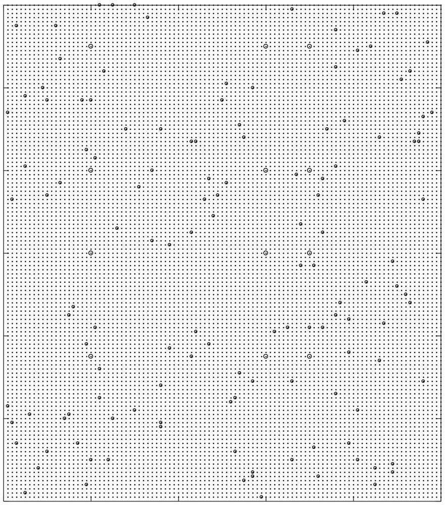 Two-dimensional coding trap set error pattern searching method