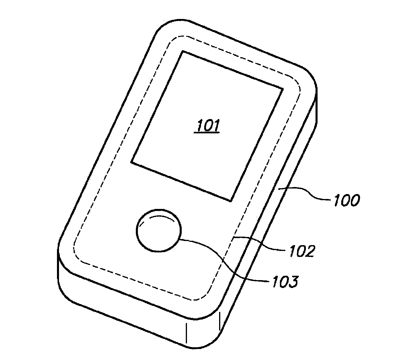 Extended touch-sensitive control area for electronic device