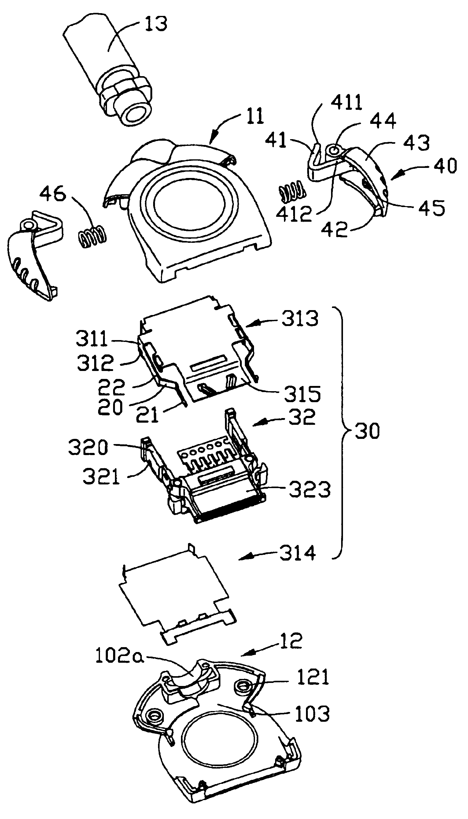 Electrical connector with latching system