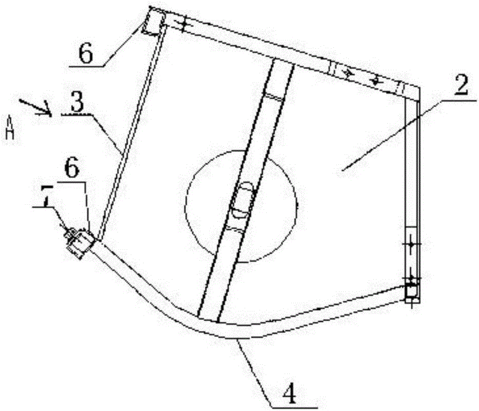 Removal-facilitating cutting table rack of harvester