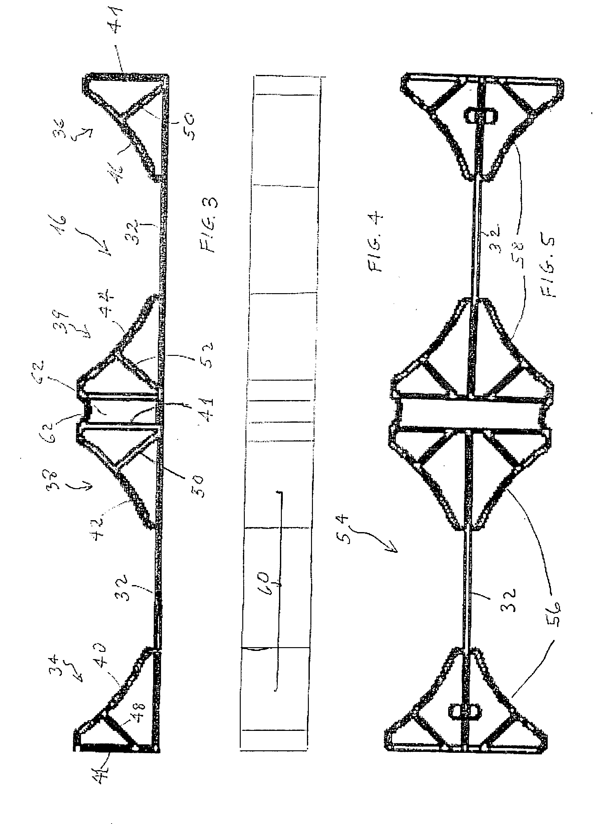 Roll stock cradle structure