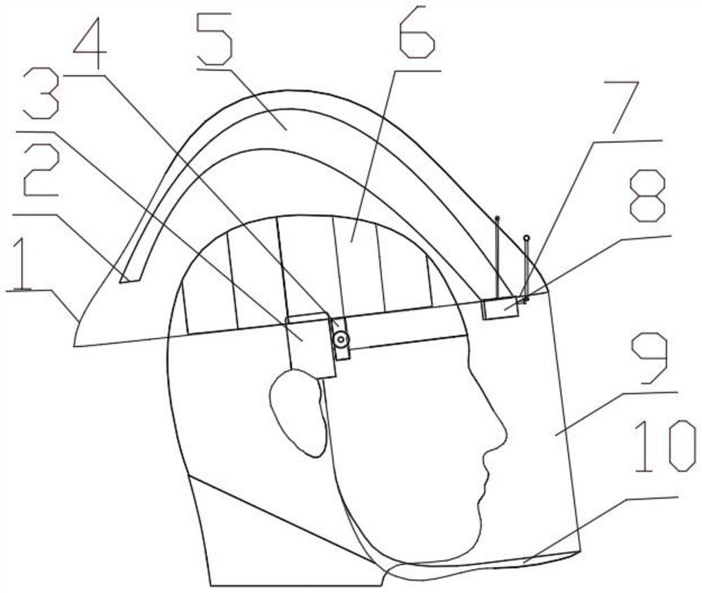 Medical positive pressure protective helmet with adjustable air supply angle