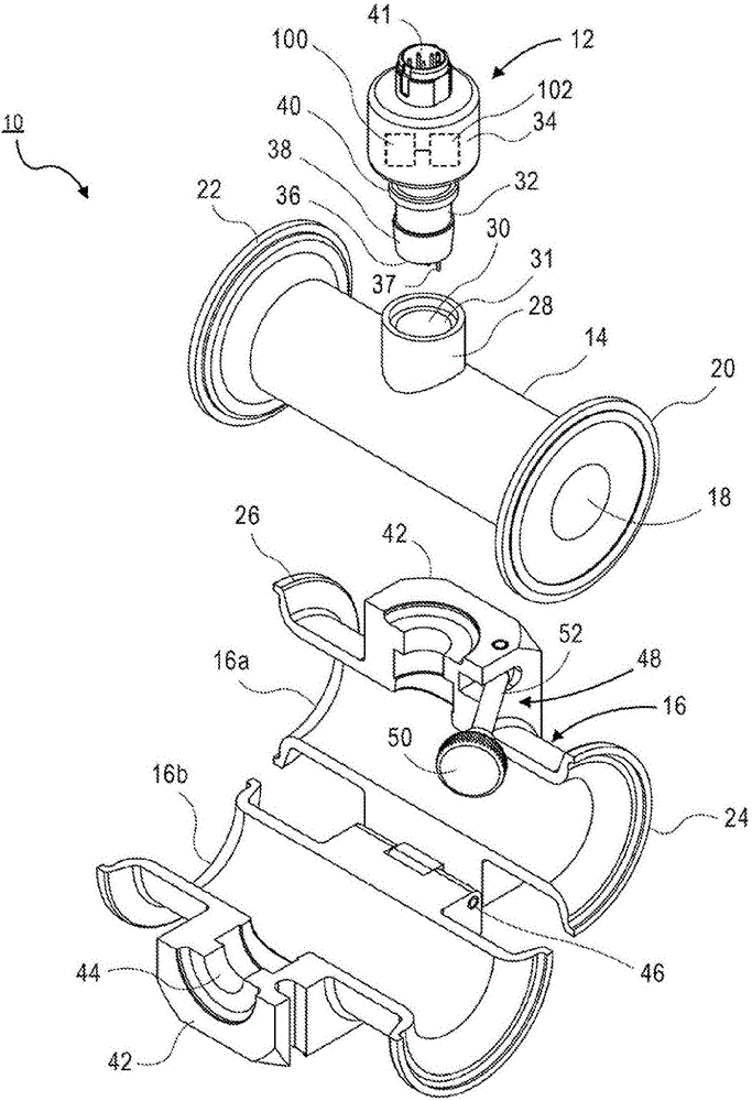 Fluid monitoring assembly with sensor functionality