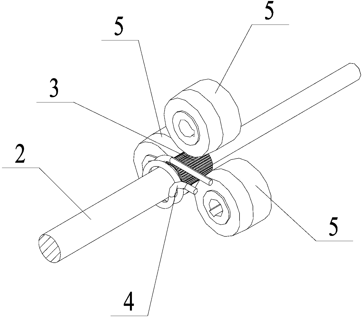 Method for axially feeding, extruding, rolling and forming spline shaft by medium-frequency and high-frequency sensing heating