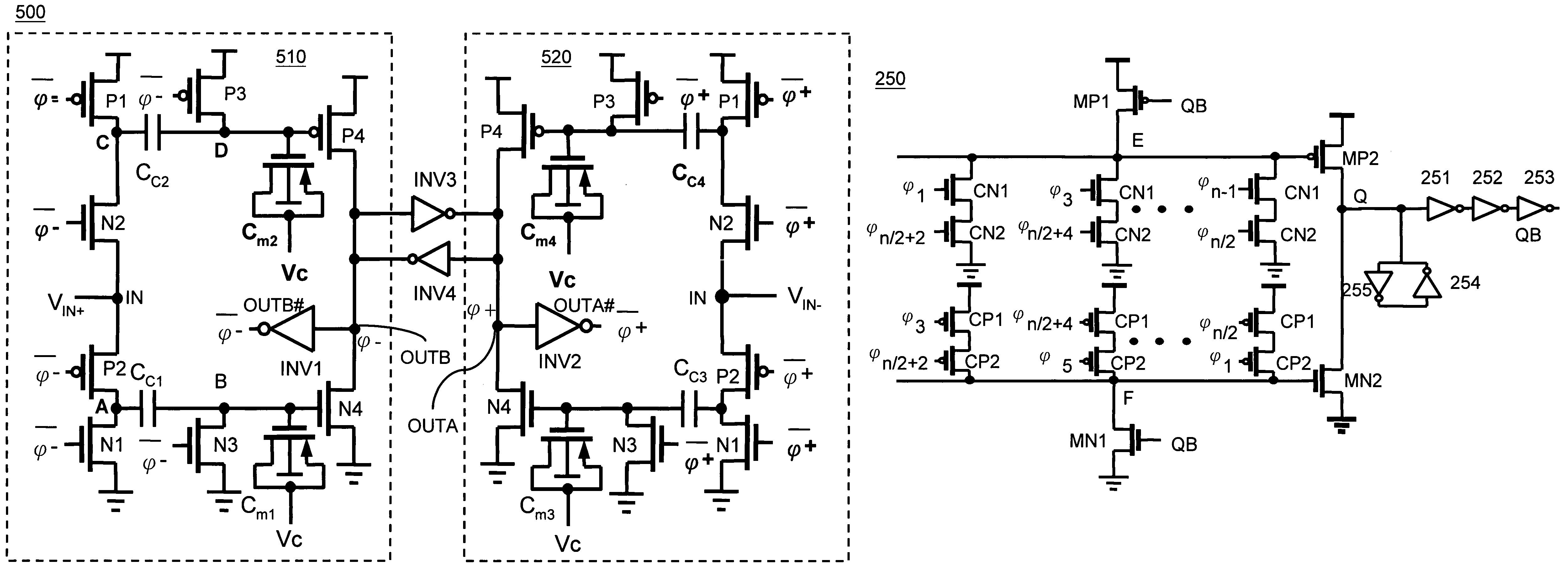 DLL-based programmable clock generator using a threshold-trigger delay element circuit and a circular edge combiner