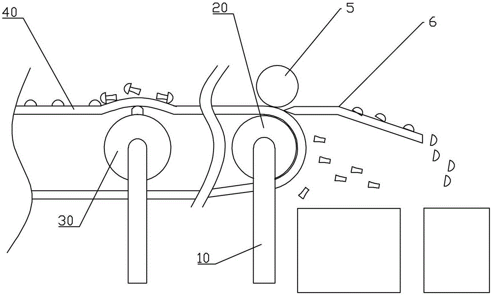 Mushroom separating device