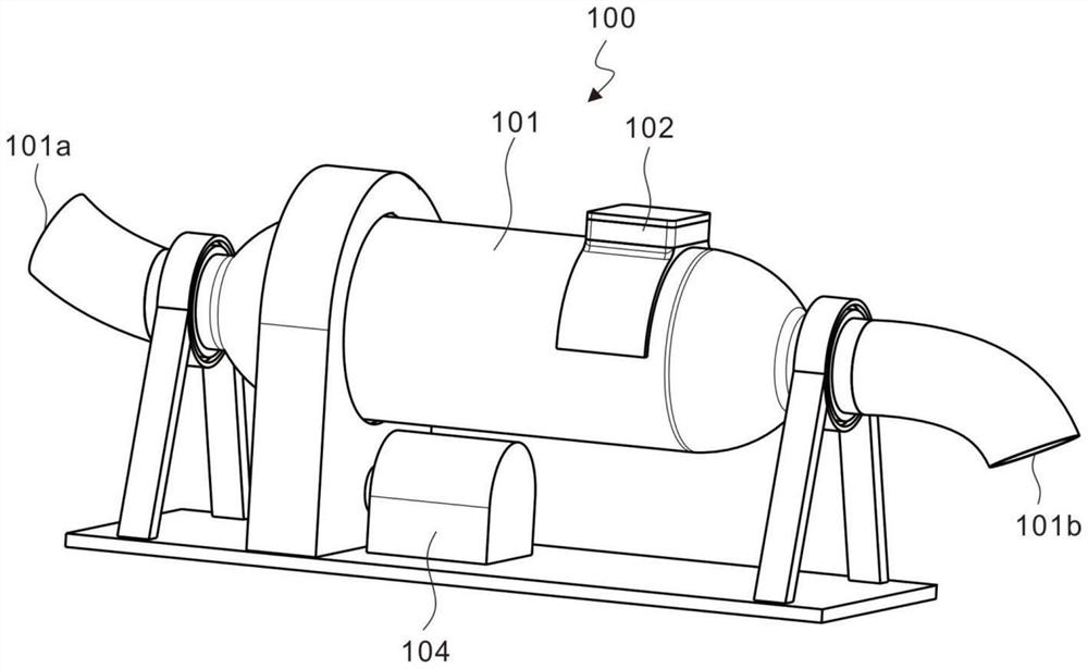 Quartz powder grinding device