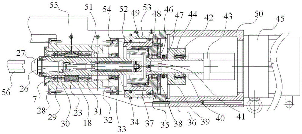 A direct-drive CNC gear hobbing tool holder