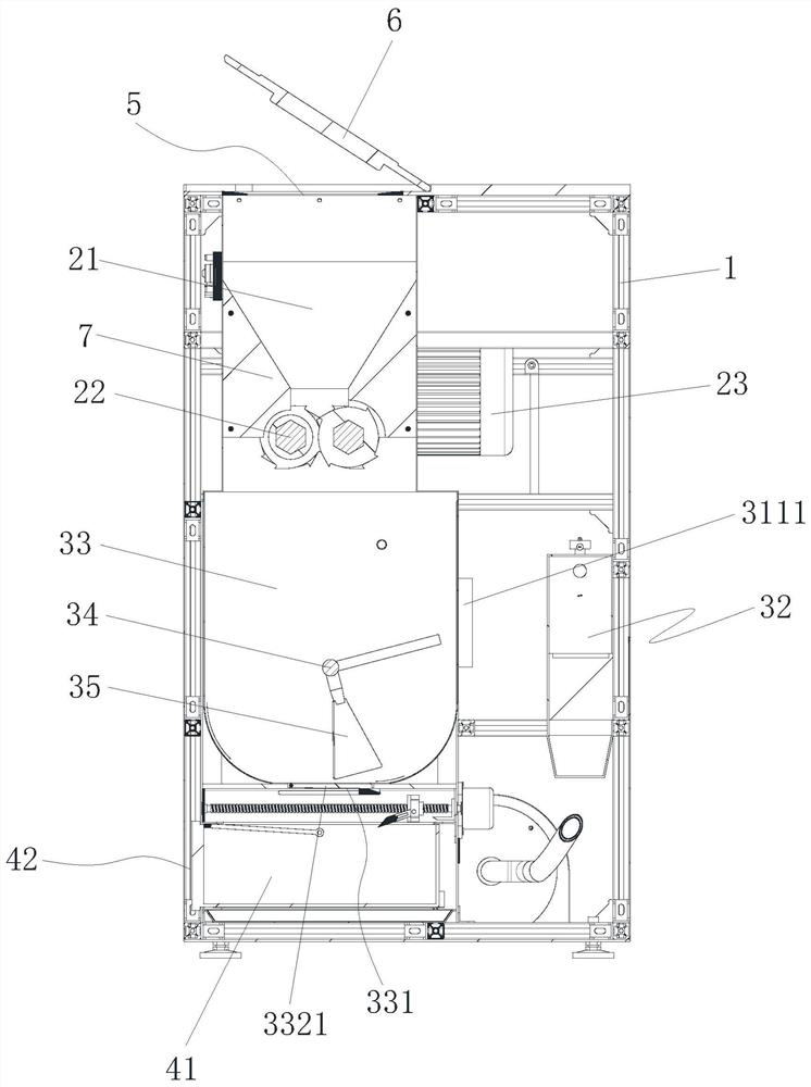 Kitchen garbage biological treatment machine with hard garbage crushing function and control method