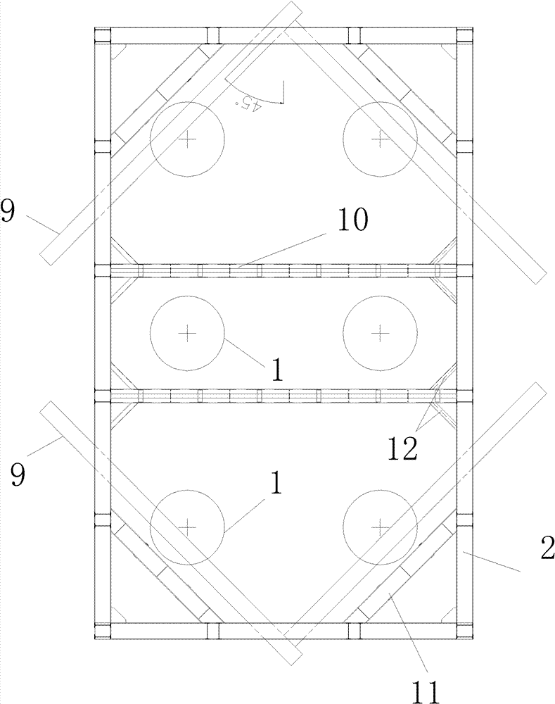 Steel sheet pile coefferdam structure and topdown construction method thereof