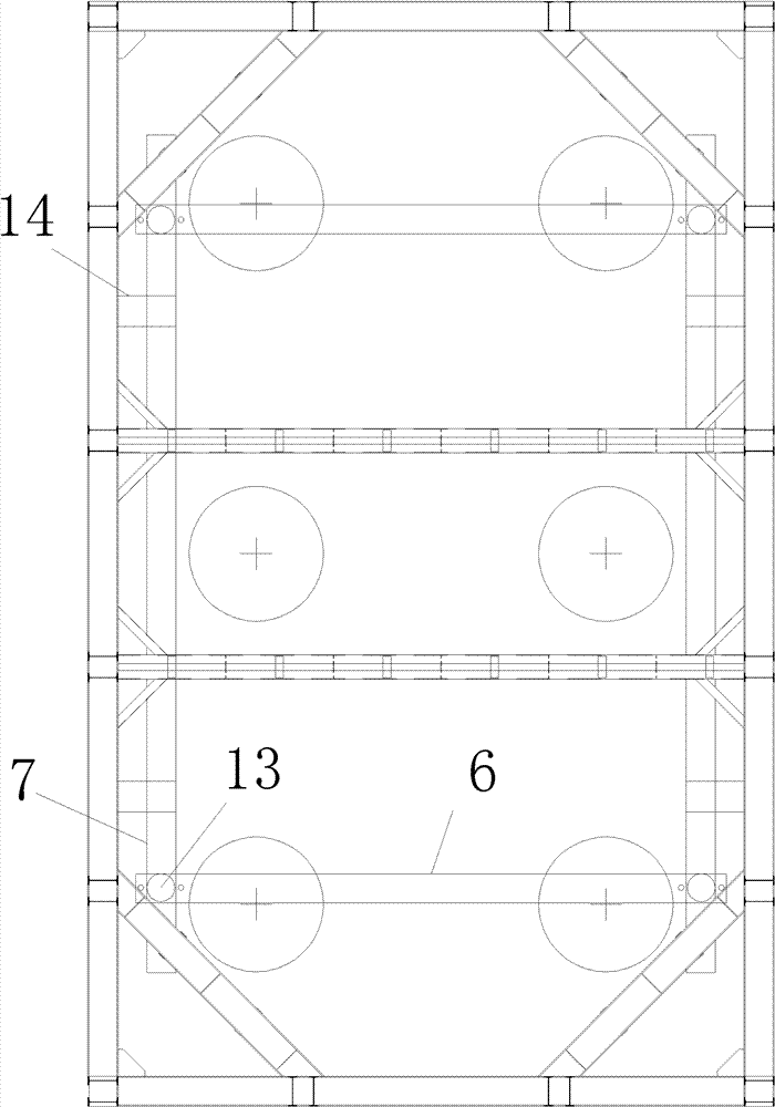 Steel sheet pile coefferdam structure and topdown construction method thereof