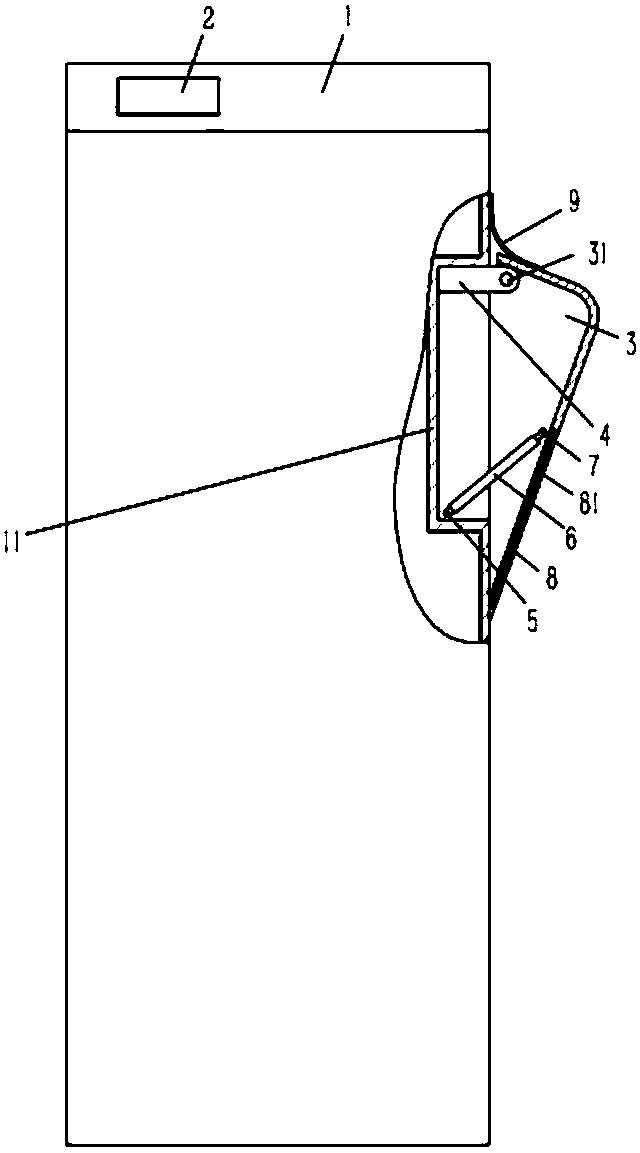 Charging gun waterproof structure on intelligent charging pile