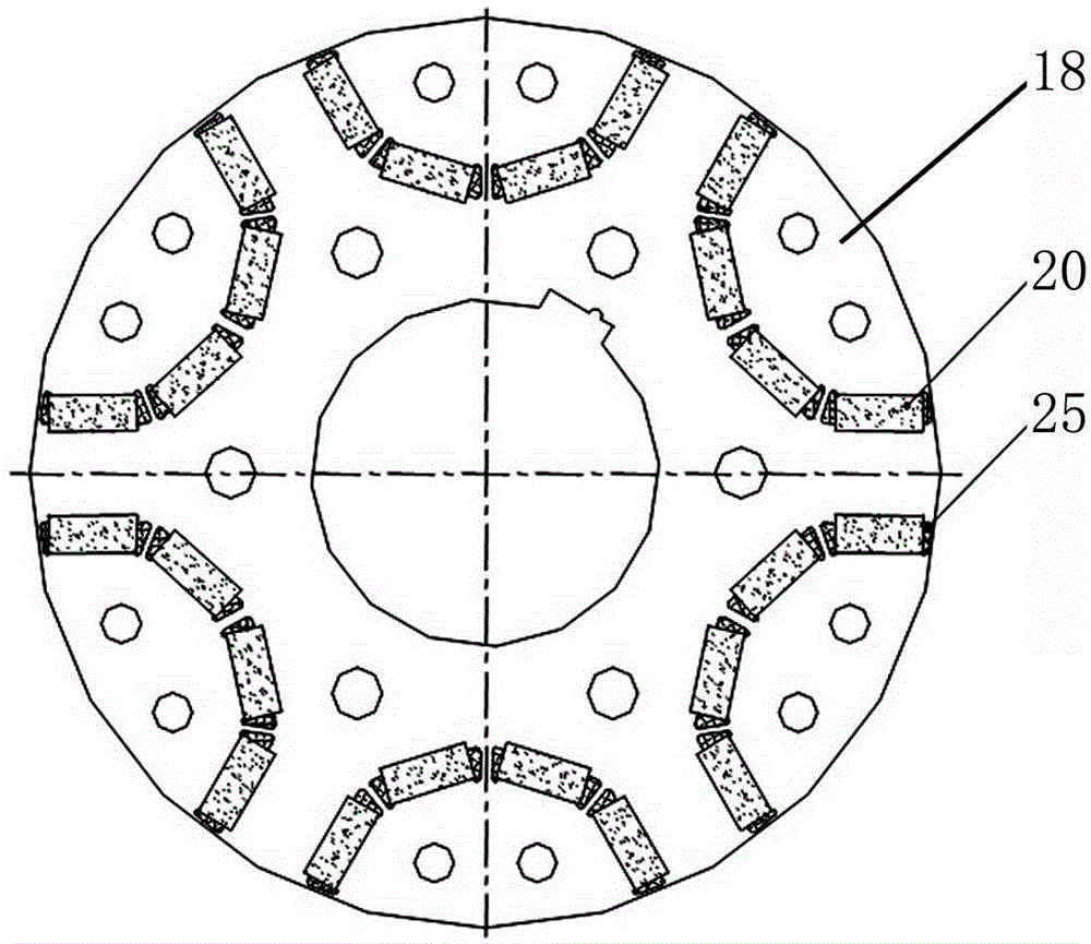 Ship propulsion vertical permanent magnet motor