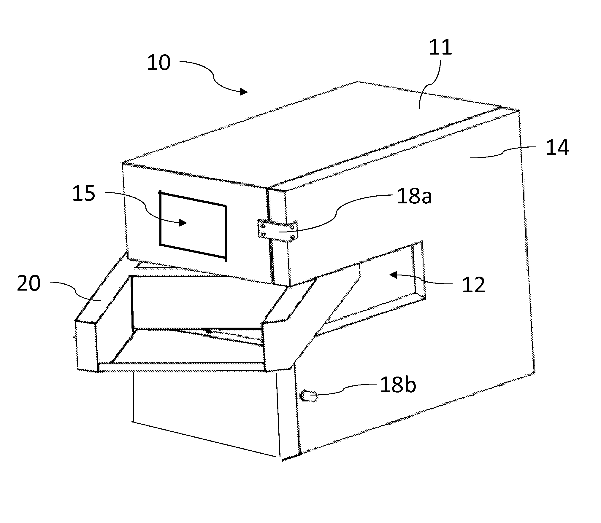 Oven having an H-shaped rotating door