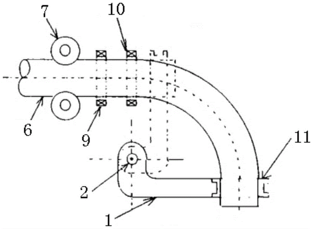 A two-step induction heating device and method for producing bent pipes for oil and gas pipelines