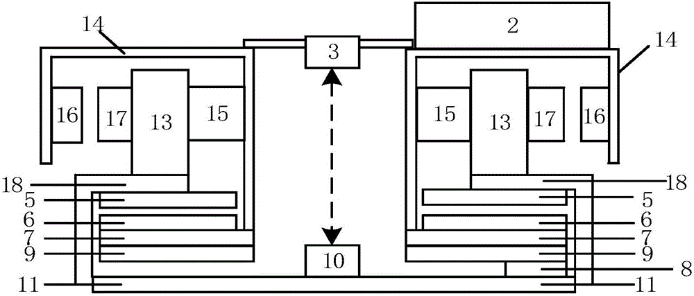 Novel multi-thread 360-degree scanning type laser radar and implementation method thereof