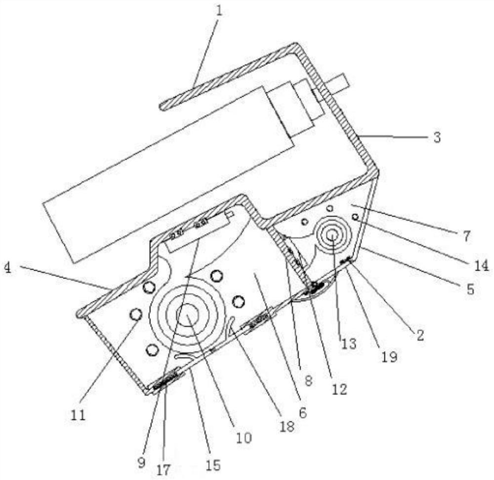 A kind of car knee airbag device