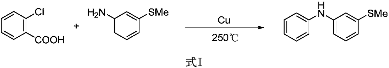 Method for synthesizing 3-(methylthio) dibenzenamine by light/nickel concerted catalysis