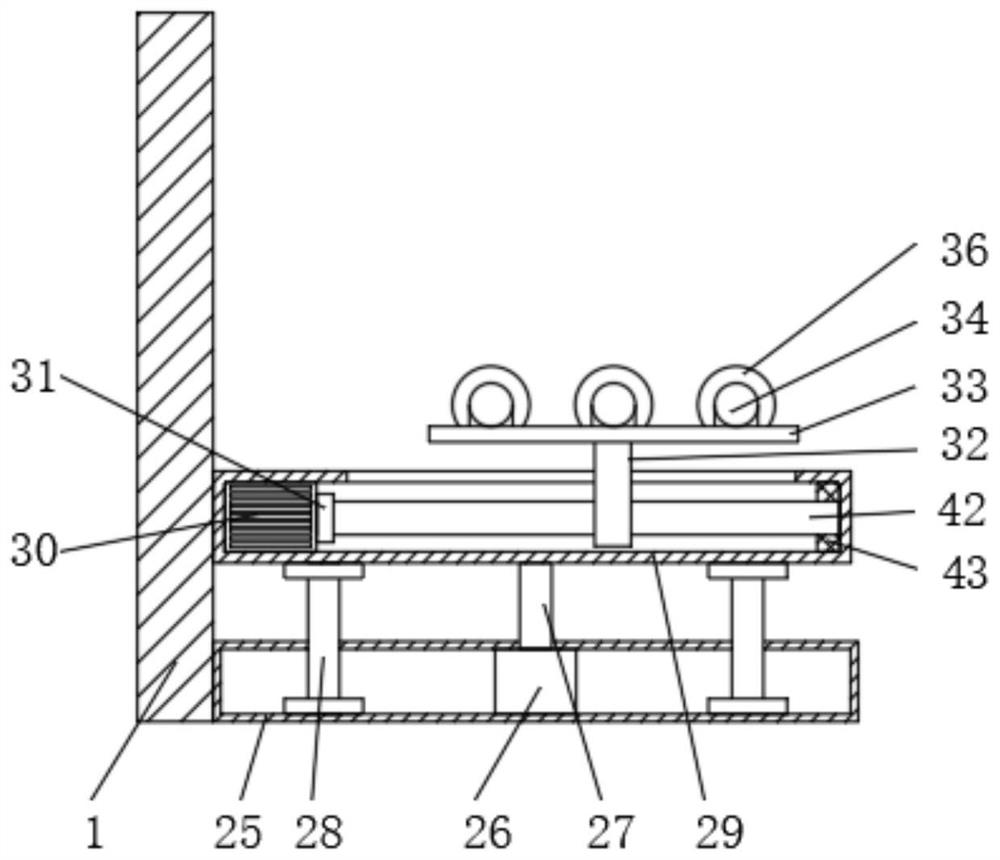 Cleaning and disinfecting device for medical gynecological rollaway bed