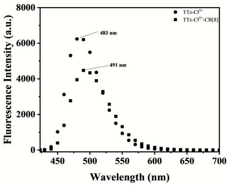 N-aryl pyridine thiazolothiazole-cucurbituril compound as well as preparation method and application thereof