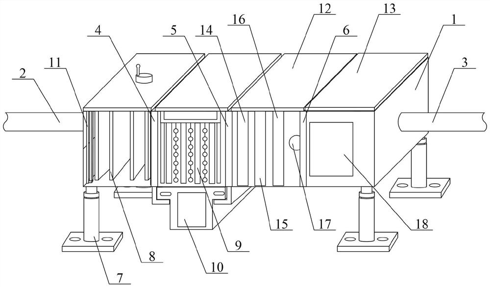 Central air conditioner fresh air purification device