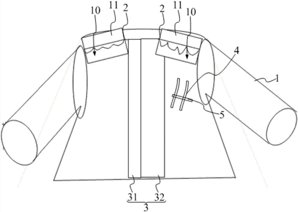 Permanent pacemaker postoperative patient garment