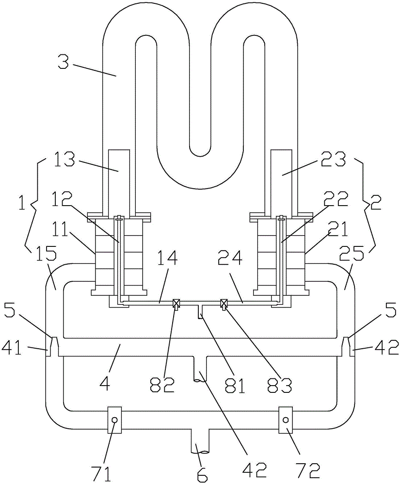 Regenerative radiant tube burner with flue gas recirculation