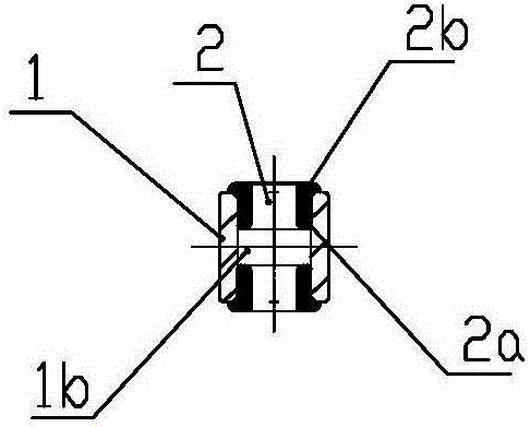 Incoming and outgoing line yarn guiding rod assembly of single-tube yarn feeder