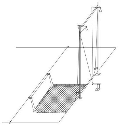 Fishpond drop net instant catching device