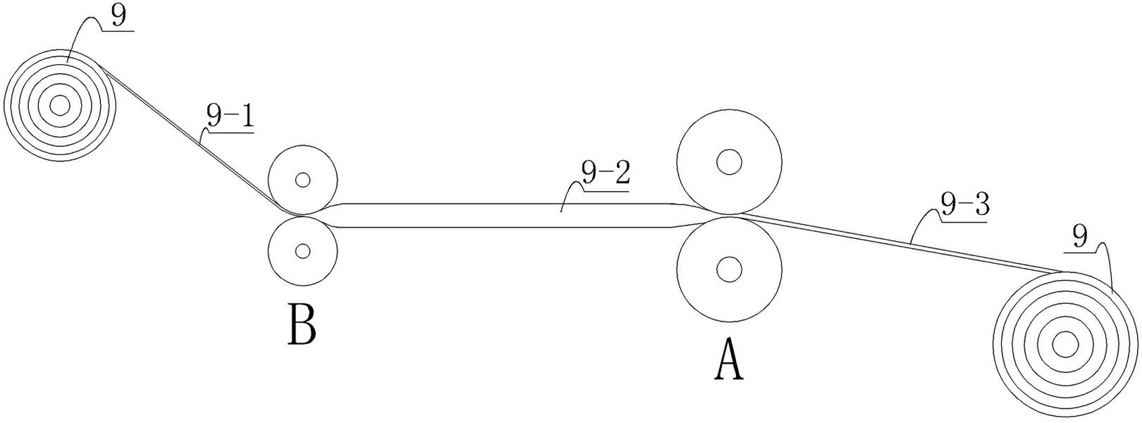 Inflatable punching method and punching equipment for micro-spraying belt