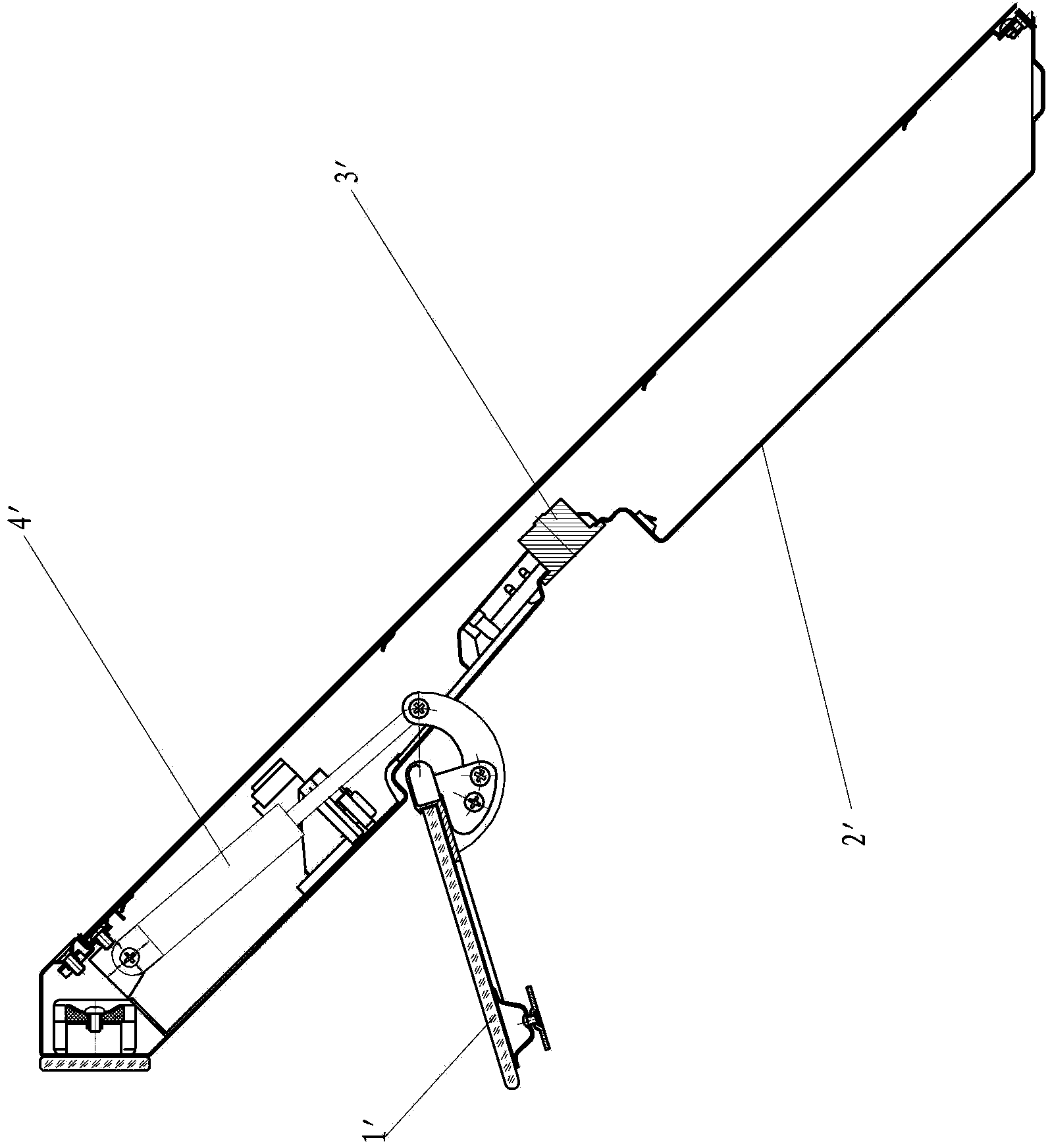 Hinge structure and range hood smoke barrier connecting structure using same