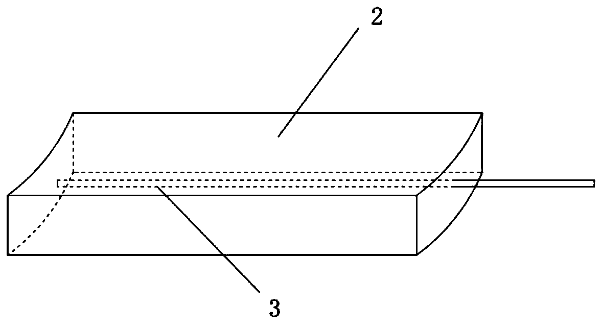 Fiber grating sensing device for detecting stress state of water lubricated bearing and monitoring system thereof