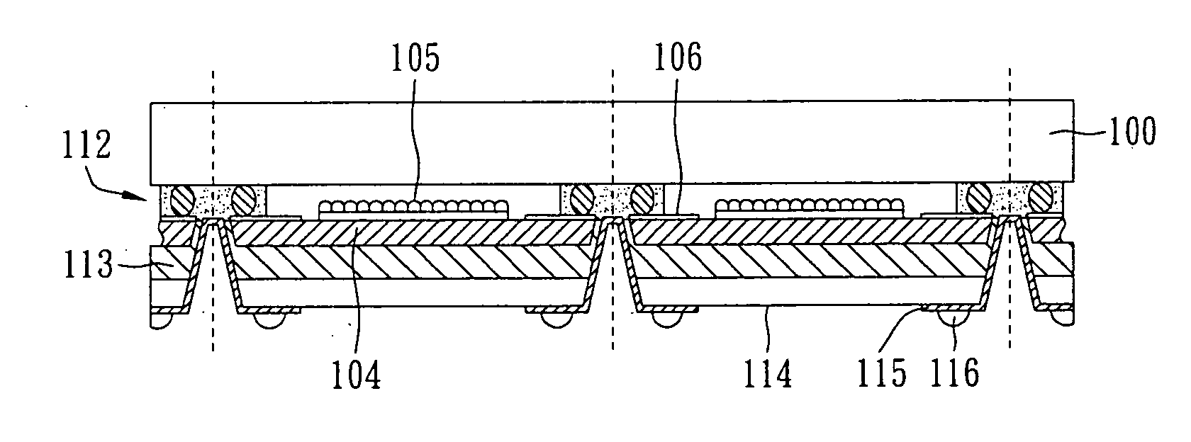 Optoelectronic device chip having a composite spacer structure and method making same