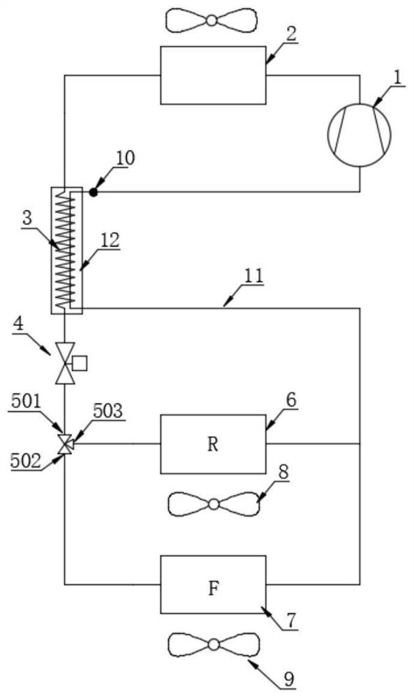 Parallel double-system frequency conversion refrigerator with electronic expansion valve and control method of parallel double-system frequency conversion refrigerator