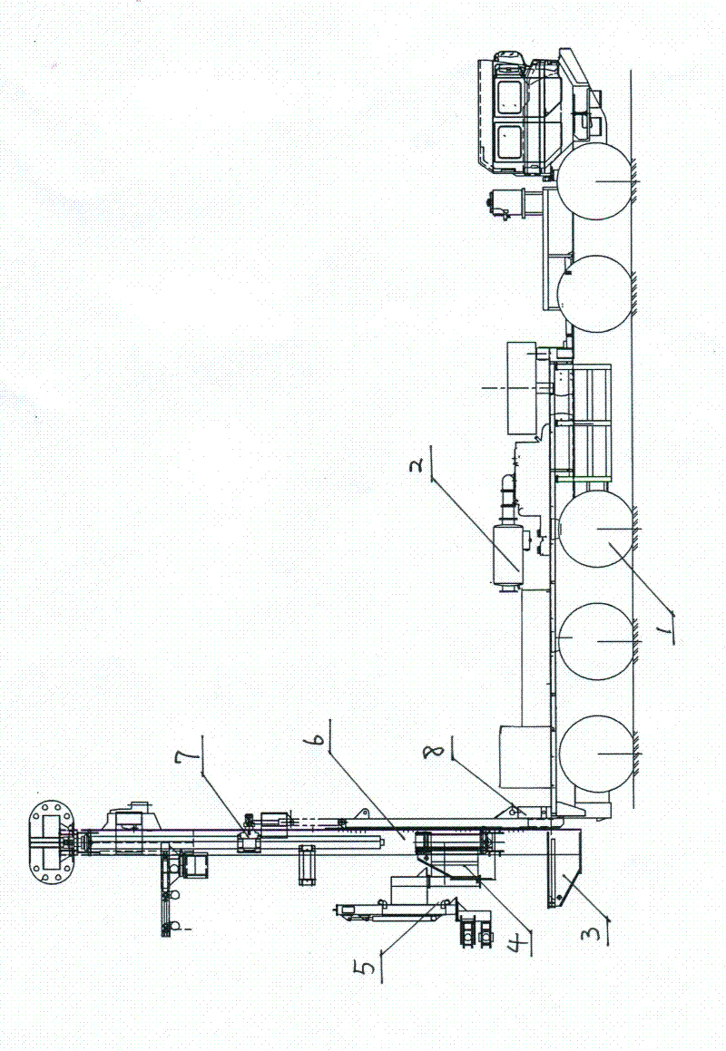 Vehicle-mounted full hydraulic multifunctional deep well drilling machine