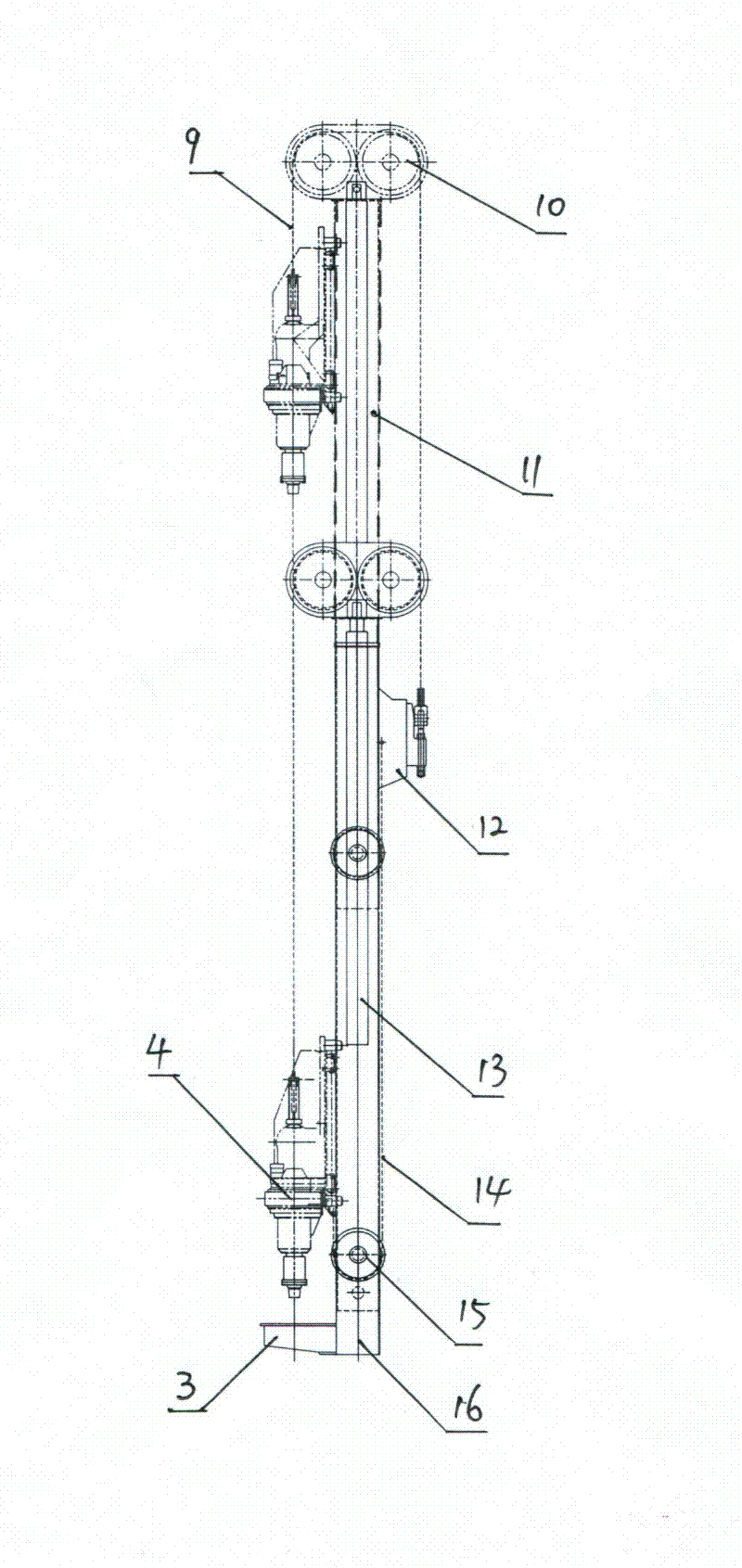 Vehicle-mounted full hydraulic multifunctional deep well drilling machine