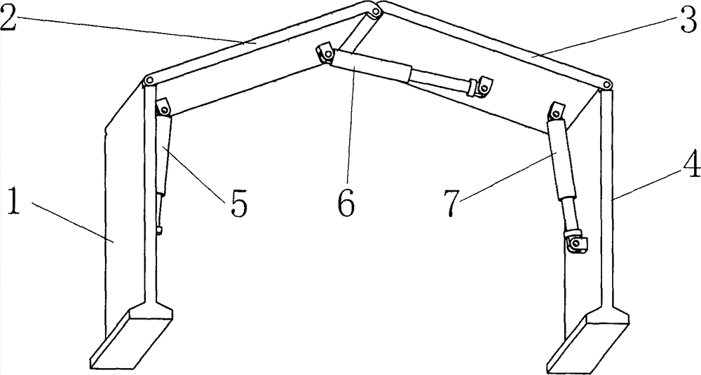 Flexible supporting device for steeply-inclined coal seam