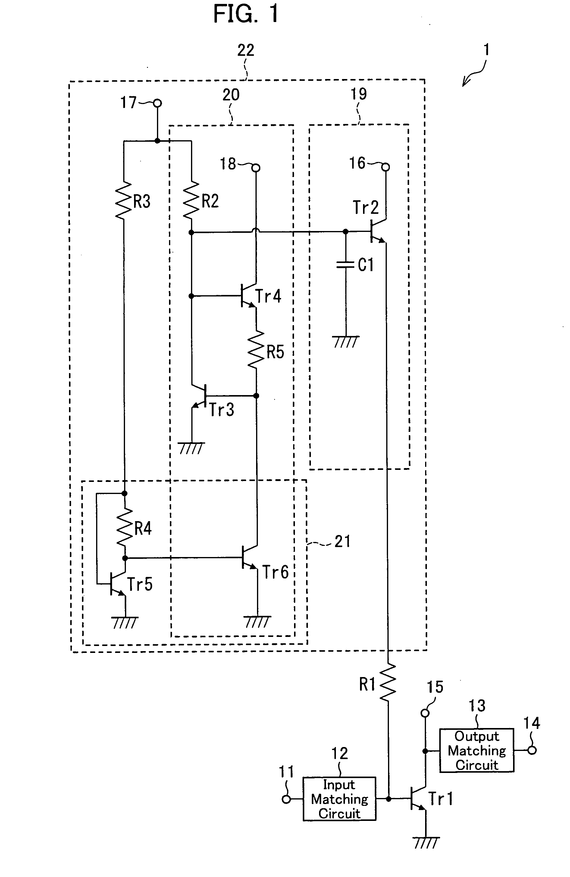 Power amplifier and multistage amplification circuit including same