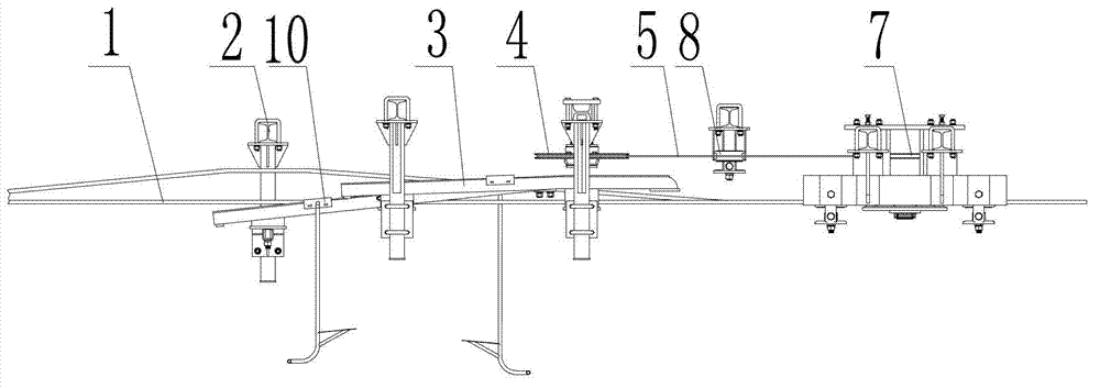 Hanging chair automatic circulating device of mine cableway