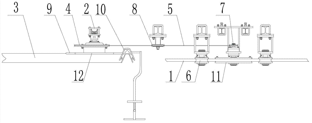 Hanging chair automatic circulating device of mine cableway