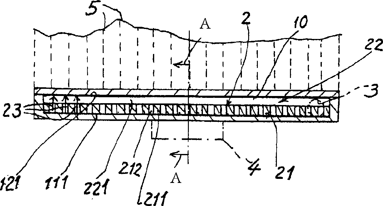 Soakage device capable of reinforcing supporting strength and capillary action