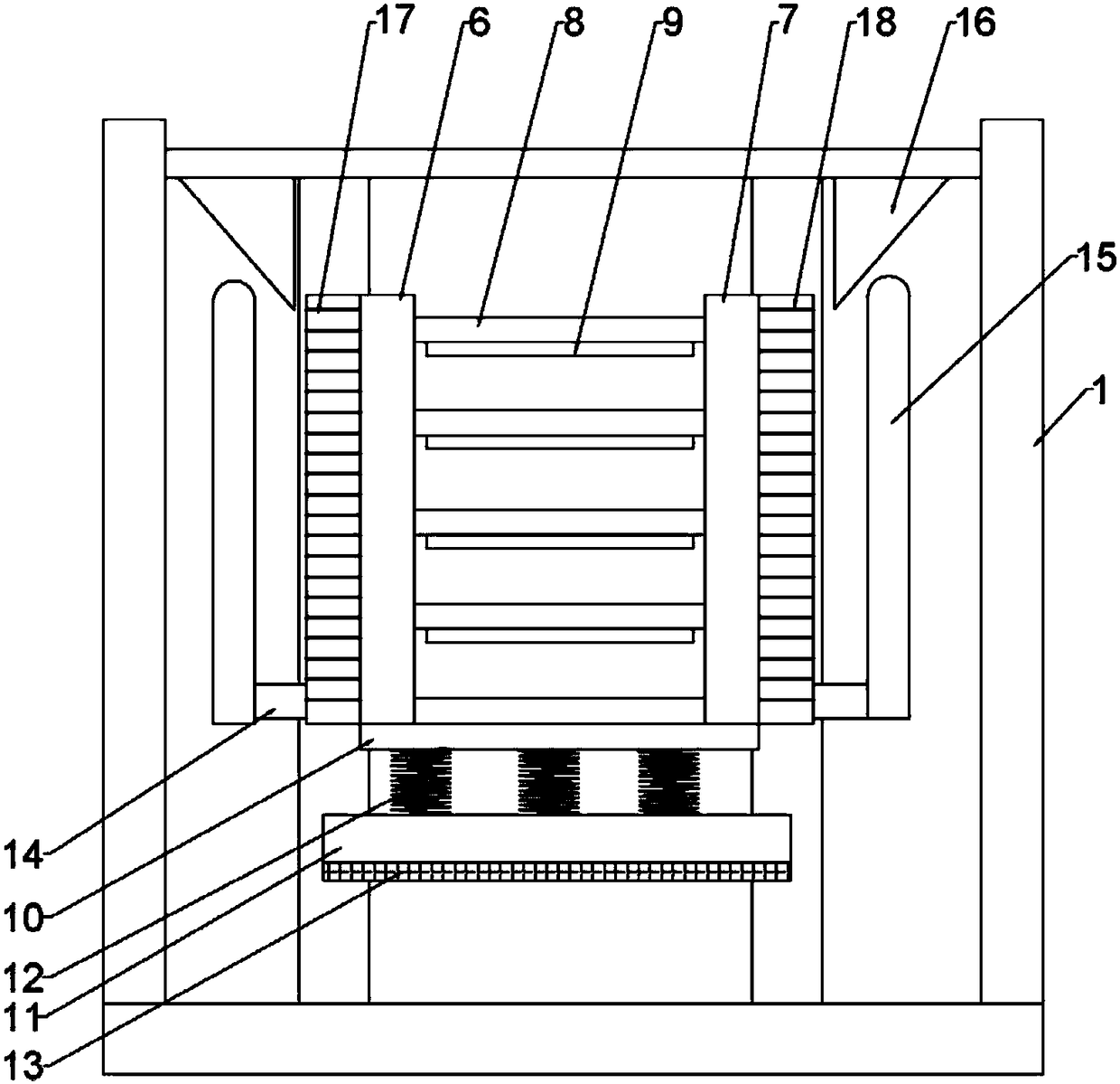 Vibration casting sand cleaning machine