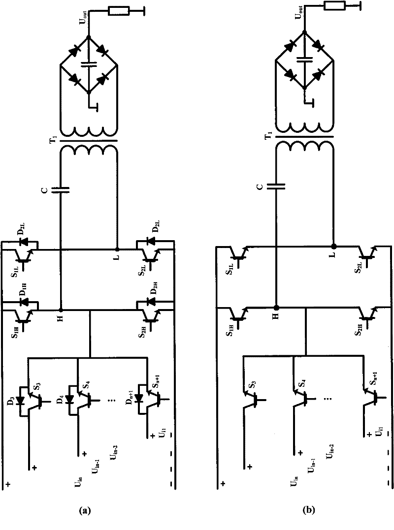 Topology and constant-frequency voltage hysteresis control of multi-level inverter